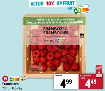 Frambozen 250g