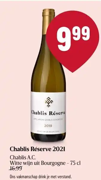Chablis réserve 2021 chablis a.c.