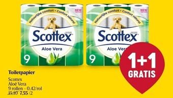 Delhaize Toiletpapier scottex aanbieding