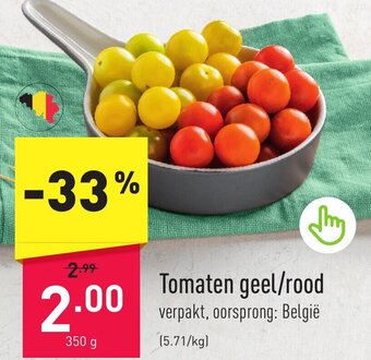 ALDI Tomaten geel/rood 350g aanbieding