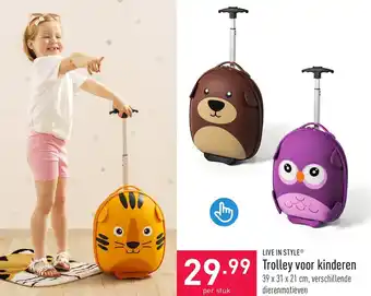 ALDI Trolley voor kinderen 39 x 31 x 21 cm aanbieding