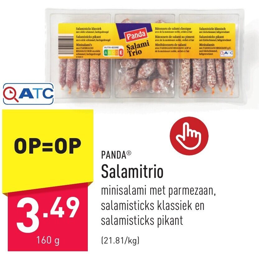 Salamitrio 160 g promotie bij ALDI