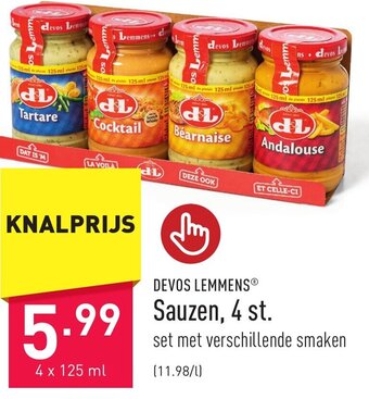 ALDI Sauzen, 4 st 4 x 125 mL aanbieding