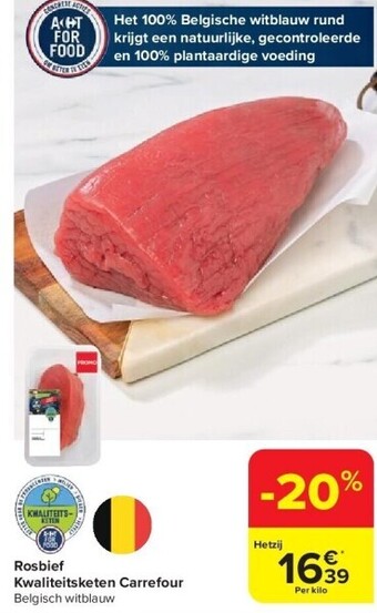 Carrefour Rosbief kwaliteitsketen carrefour aanbieding