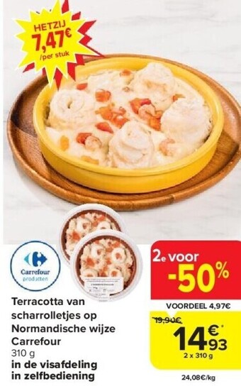 Carrefour Terracotta van scharrolletjes op normandische wijze carrefour aanbieding