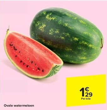 Carrefour Ovale watermeloen aanbieding