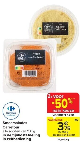 Carrefour Smeersalades carrefour aanbieding