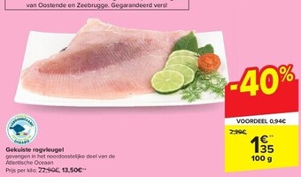 Carrefour Gekuiste rogvleugel aanbieding