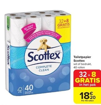 Carrefour Toiletpapier scottex aanbieding