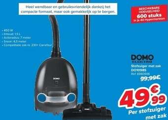 Carrefour Stofzuiger met zak do1098s aanbieding