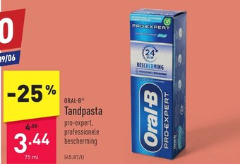 ALDI ORAL-B® Tandpasta 75 ml aanbieding