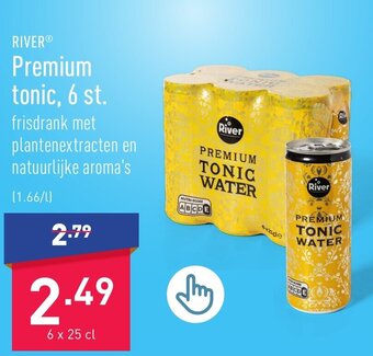 ALDI Premium tonic, 6 x 25 cL aanbieding