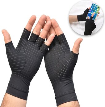Salvano reuma compressie handschoenen met vingertoppen
