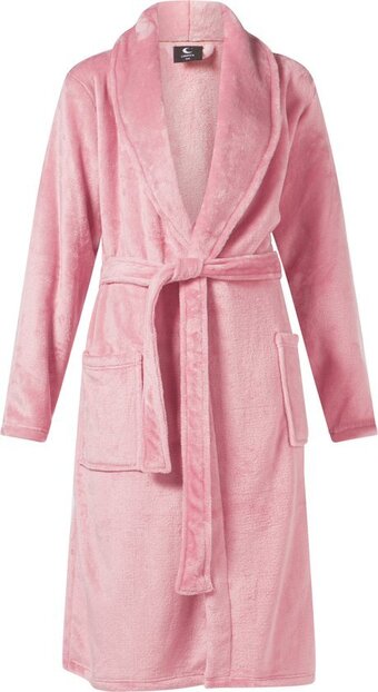 Lunatex dames badjas coral fleece
