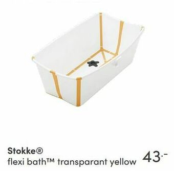 Baby & Tiener Stokke flexi bath transparant yellow aanbieding