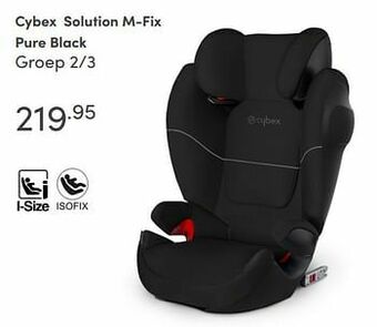 Baby & Tiener Cybex solution m-fix pure black aanbieding