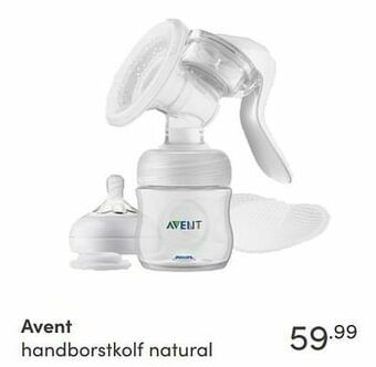Baby & Tiener Avent handborstkolf natural aanbieding