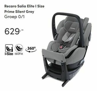 Baby & Tiener Recaro salia elite i size prime silent grey aanbieding
