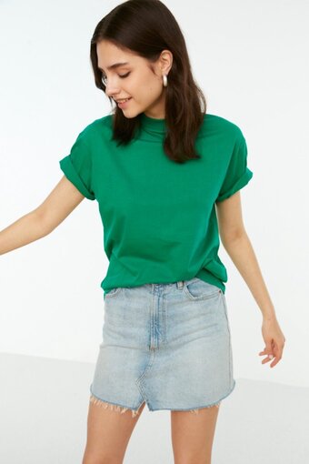 Trendyol vrouwen standaard mouw basis t-shirt