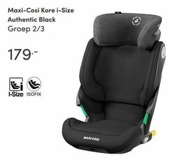 Baby & Tiener Maxi-cosi kore i-size authentic black aanbieding