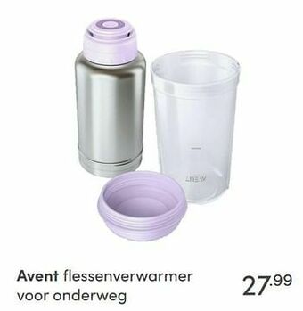 Avent flessenverwarmer voor onderweg