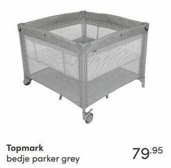 Baby & Tiener Topmark bedje parker grey aanbieding