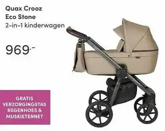 Baby & Tiener Quax crooz eco stone 2-in-1 kinderwagen aanbieding