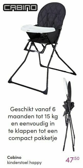 Baby & Tiener Cabino kinderstoel happy aanbieding