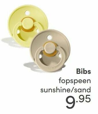 Baby & Tiener Bibs fopspeen sunshine-sand aanbieding