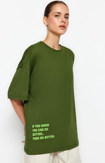 Trendyol vrouwen off-shoulder basis t-shirt
