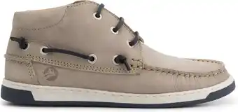 Bol.com Travelin’ maenporth hoge zomerschoenen dames - leren mocassins hoog - veterschoenen vrouwen - leer aanbieding