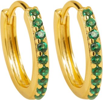 Bol.com Rebelle amsterdam - oorringen - diamanten oorbellen dames - gouden oorbel - kleurrijk - kleine ringetjes aanbieding