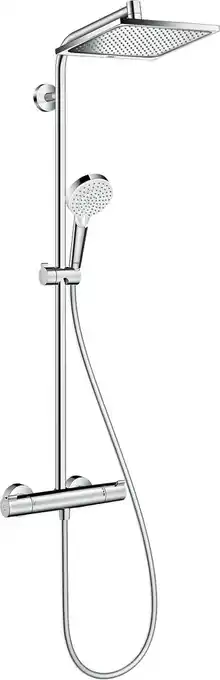 X2O Hansgrohe Crometta E 240 thermostatische regendoucheset glanzend chroom aanbieding