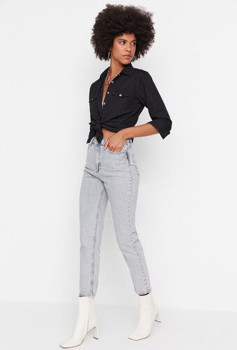 Trendyol vrouwen hoge taille mama jeans