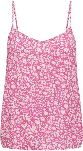 Bol.com Jacqueline de yong top jdystarr life easy singlet wvn 15198145 pink power/daisy flow dames maat - 40 aanbieding