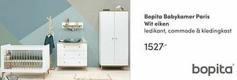 Baby & Tiener Bopita babykamer paris wit eiken aanbieding