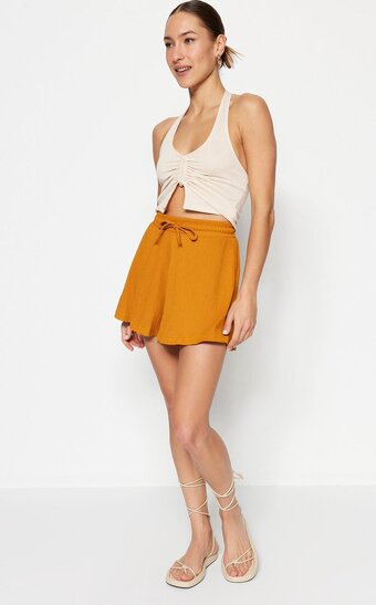 Bol.com Trendyol vrouwen normaal hoge taille ontspannen short aanbieding