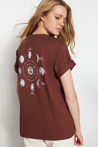 Trendyol vrouwen off-shoulder basis t-shirt