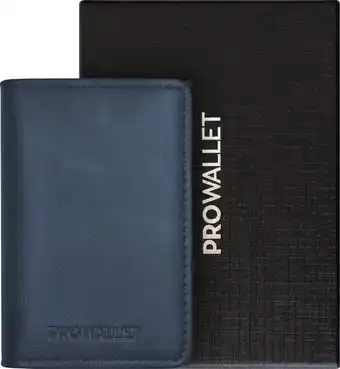 Prowallet slim - pasjeshouder blauw - 9 pasjes + briefgeld - rfid creditcardhouder - inclusief luxe cadeaubox - mannen en vro