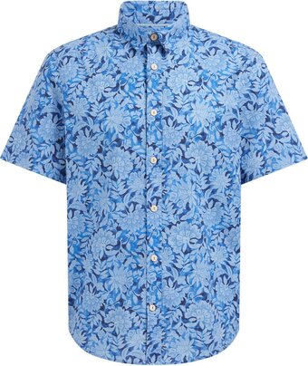 We fashion heren regular fit overhemd met dessin