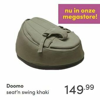 Baby & Tiener Doomo seat’n swing khaki aanbieding