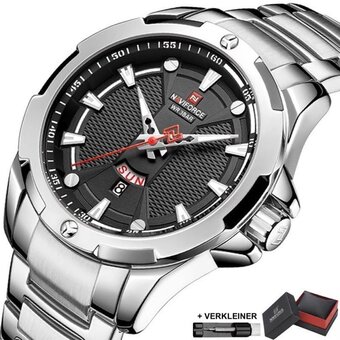 Bol.com Naviforce® horloges voor mannen herenhorloge jongens heren watch horloge – valentijn cadeautje voor hem – horlogebox geschenk aanbieding