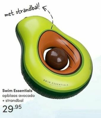 Baby & Tiener Swim essentials opblaas avocado + strandbal aanbieding