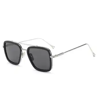 Rudiaro flight oversized - zwart zilver | zonnebril unisex