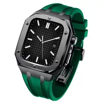 Bol.com Luxe apple watch case - groen 44mm aanbieding