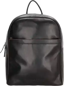 Micmacbags le mans heren laptoptasrugzak leer - zwart