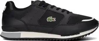 Bol.com Lacoste partner piste heren sneakers - zwart/grijs - maat 46 aanbieding