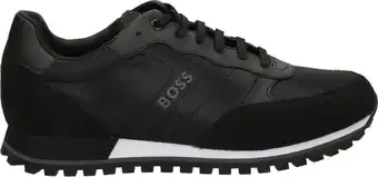 Hugo boss sneakers heren - lage sneakers / herenschoenen - canvas - parkour runn nos - zwart - maat 44