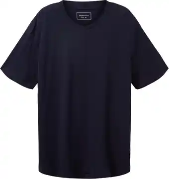 Bol.com Tom tailor t-shirt relaxed v neck t shirt 1036449xx12 10668 mannen maat - xl aanbieding