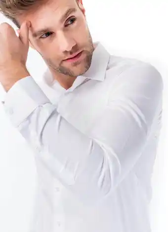 Bol.com Web blouse overhemd heren regular fit tijdloos wit - 43 aanbieding
